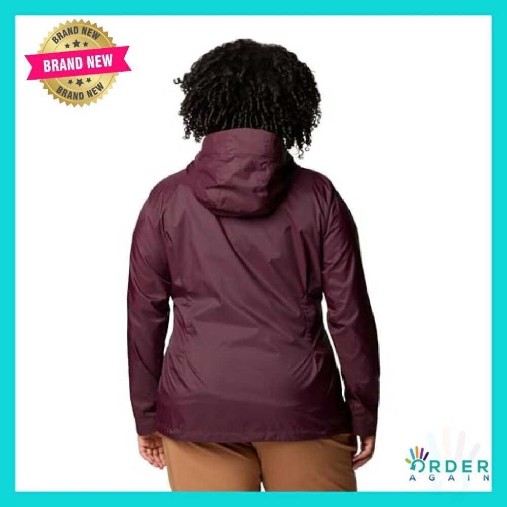 Packable Rain Jacket Lightweight Waterproof Hooded Classic Outdoor Travel Wear - Picture 3 of 7